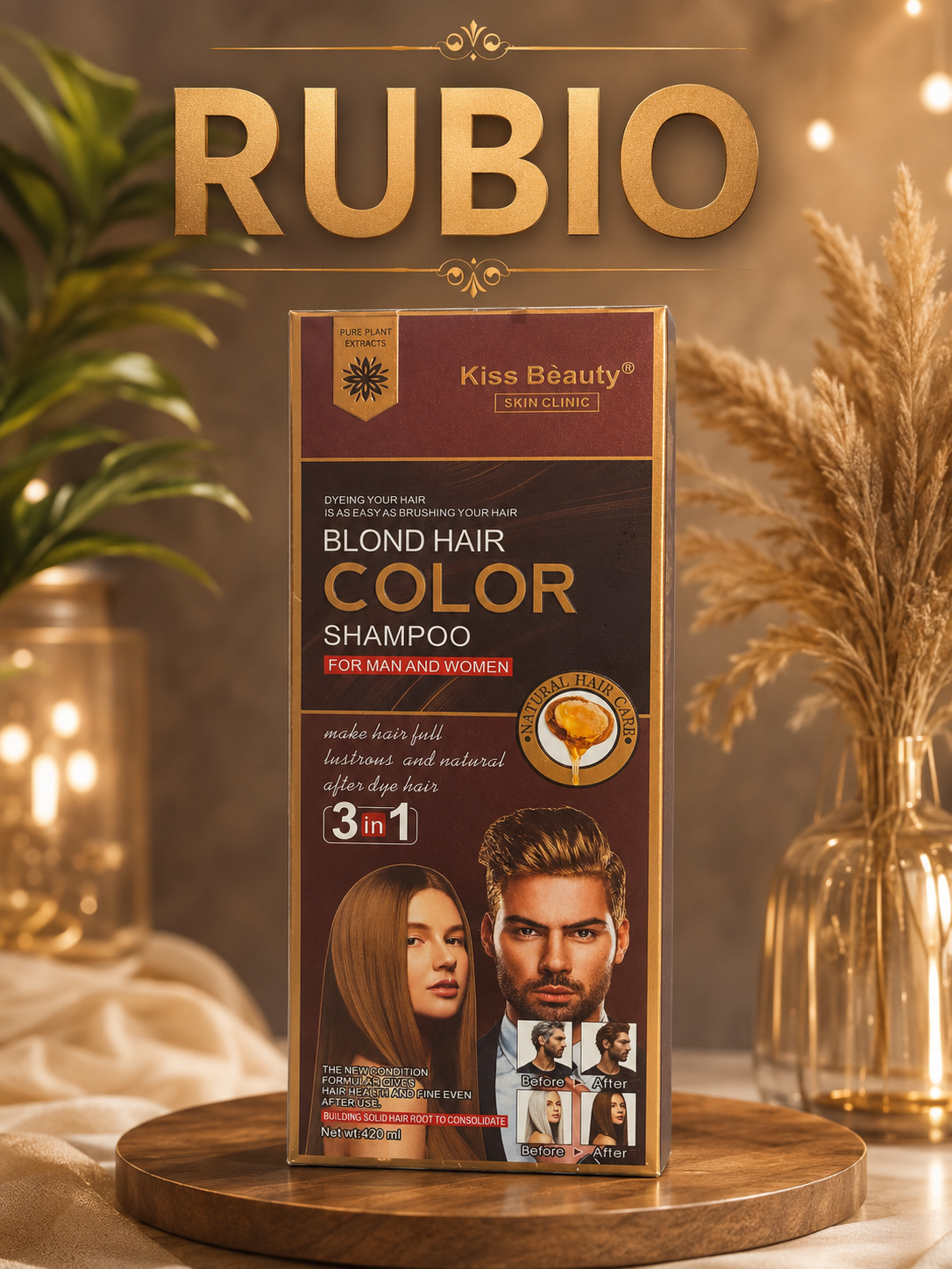 Champú Tinte 100% Natural Cubre Canas