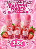 Desodorante Spray Tulipán Negro - Fresa y Nata