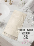 Toalla Lavabo 50x100 Crema
