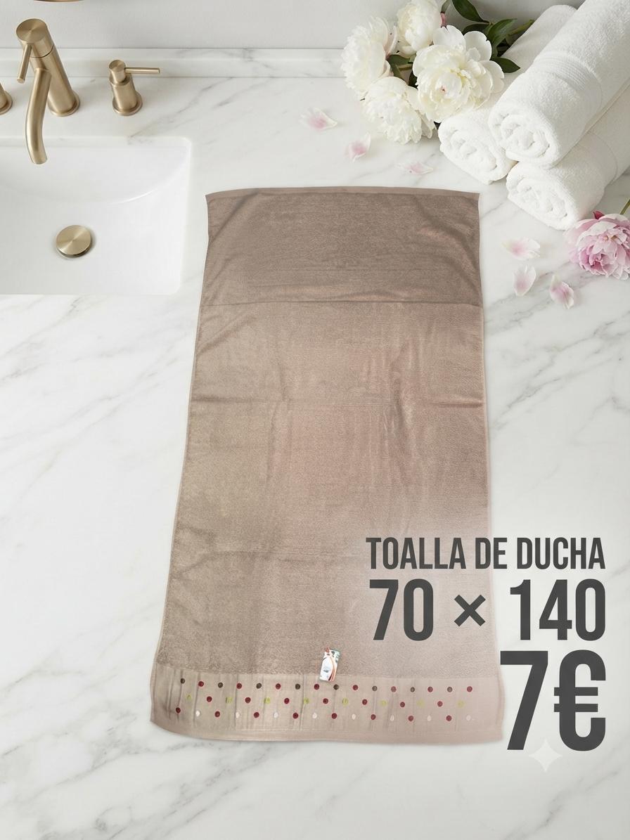 Toalla de Ducha 70x140 Topo Beige
