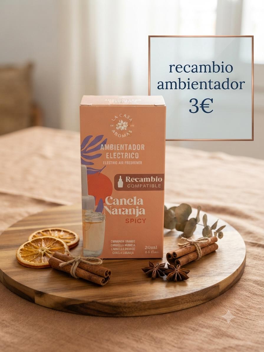 Recambio ambientador Canela Naranja La Casa de los Aromas 20ml