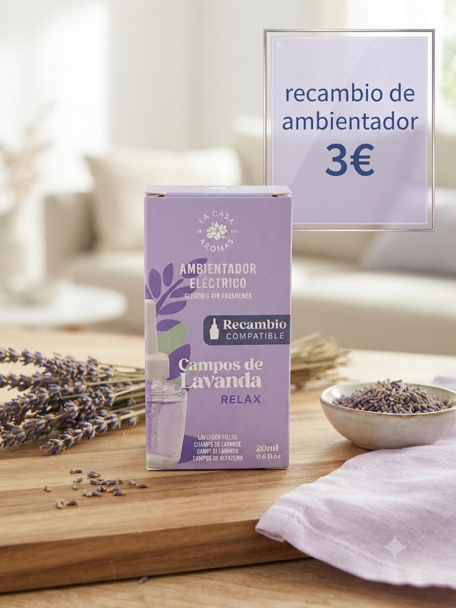 Recambio ambientador Campos de Lavanda La Casa de los Aromas 20ml