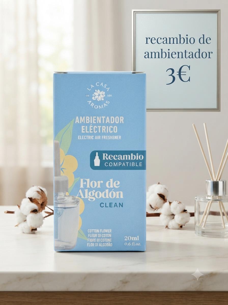 Recambio ambientador Flor de Algodón La Casa de los Aromas 20ml