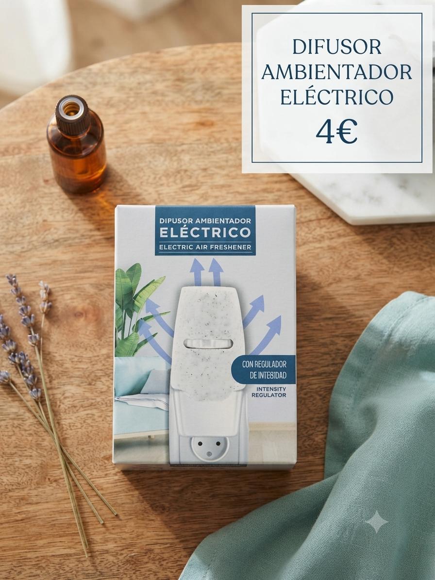 Difusor ambientador eléctrico con regulador de intensidad