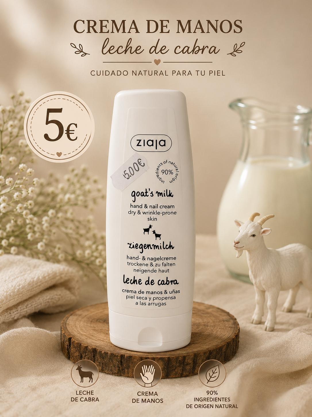 Crema de Manos y Uñas Leche de Cabra - Ziaja
