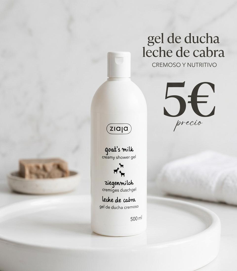 Gel de Ducha Cremoso Leche de Cabra Ziaja 500ml
