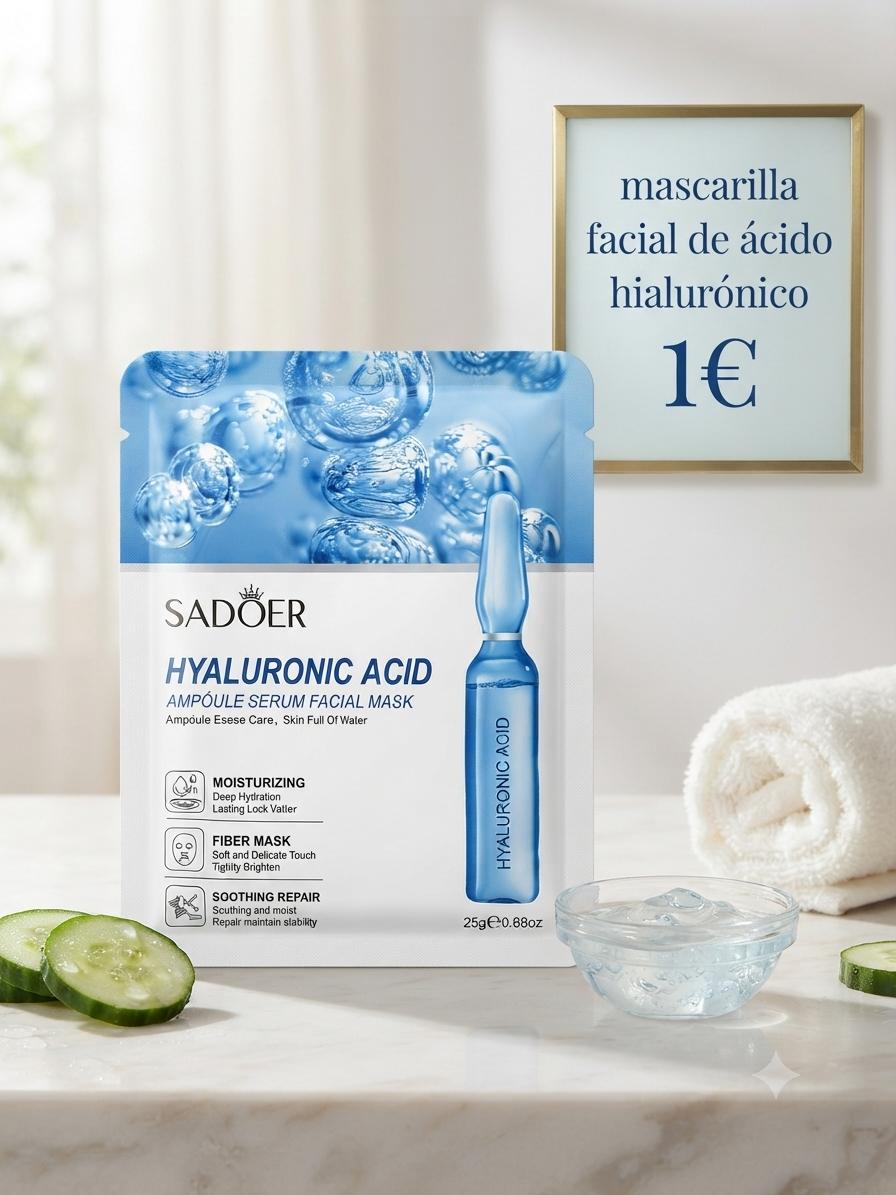 Mascarilla facial ácido hialurónico Sadoer