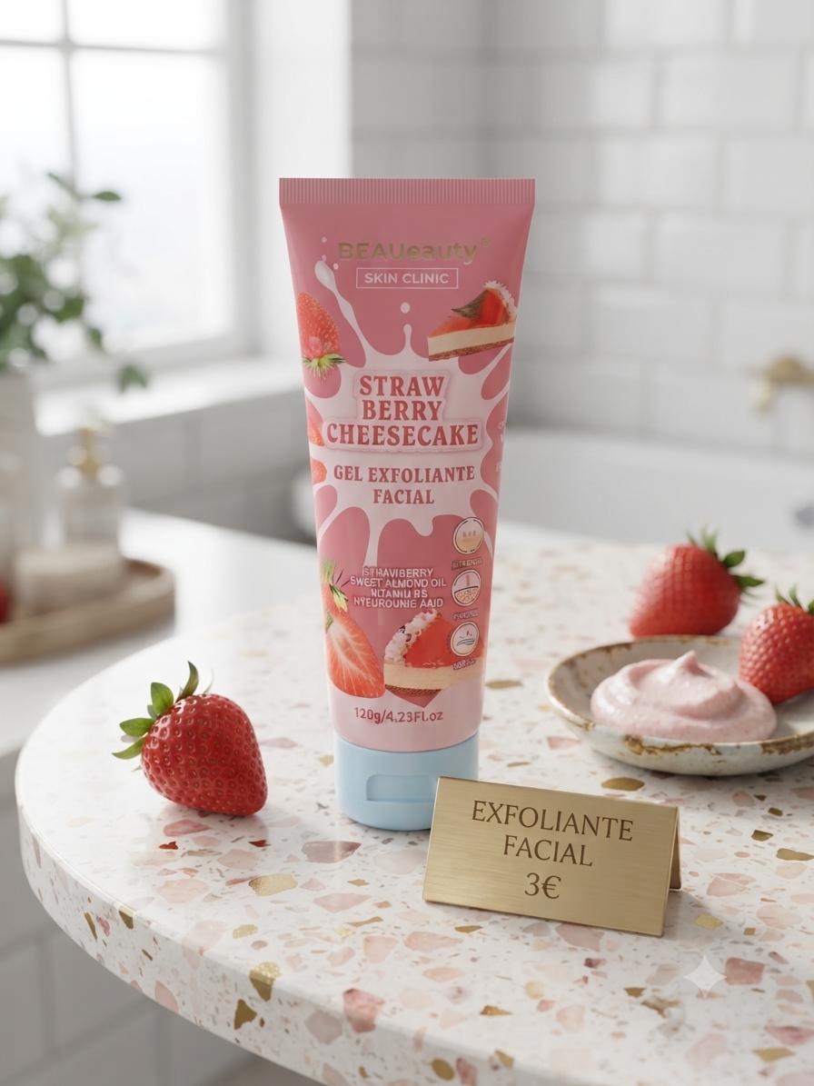 Gel exfoliante facial Strawberry Cheesecake Beauty Clinty