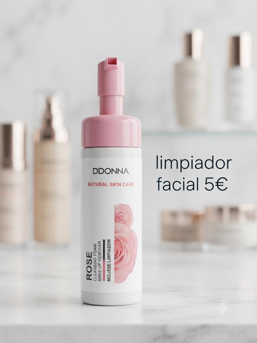 Mousse limpiador facial Rose DDonna Natural Skin Care