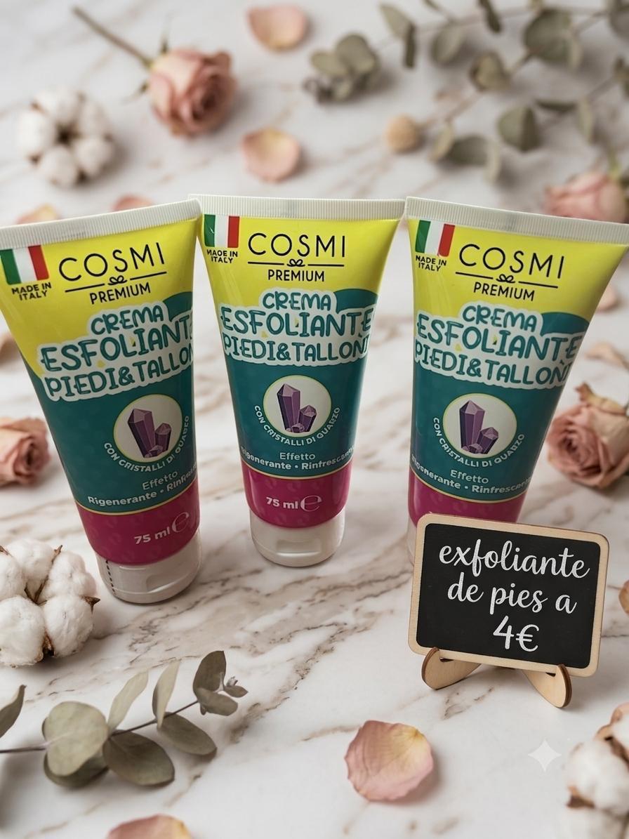 Crema exfoliante pies y talones Cosmi Premium