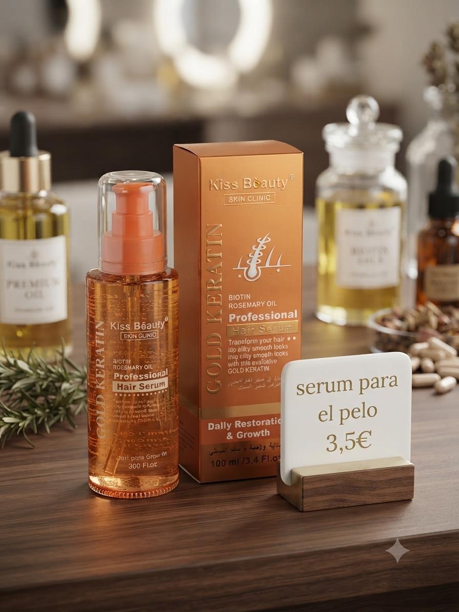 Sérum para el Pelo Gold Keratin Kiss Beauty