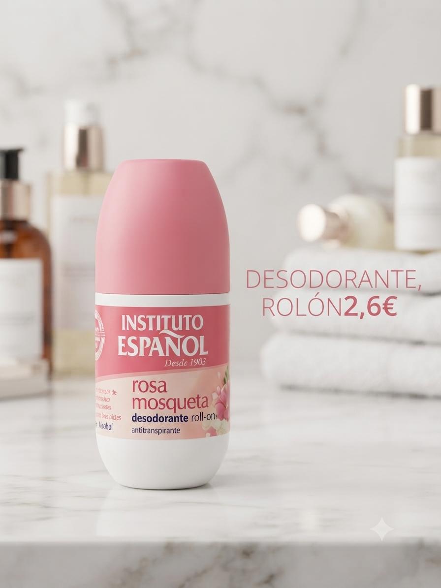 Desodorante roll-on rosa mosqueta Instituto Español