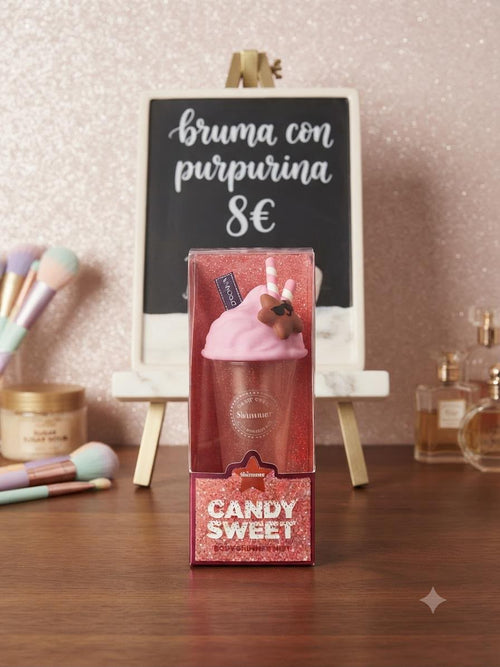 Bruma corporal con purpurina Candy Sweet Shimmer Body Mist