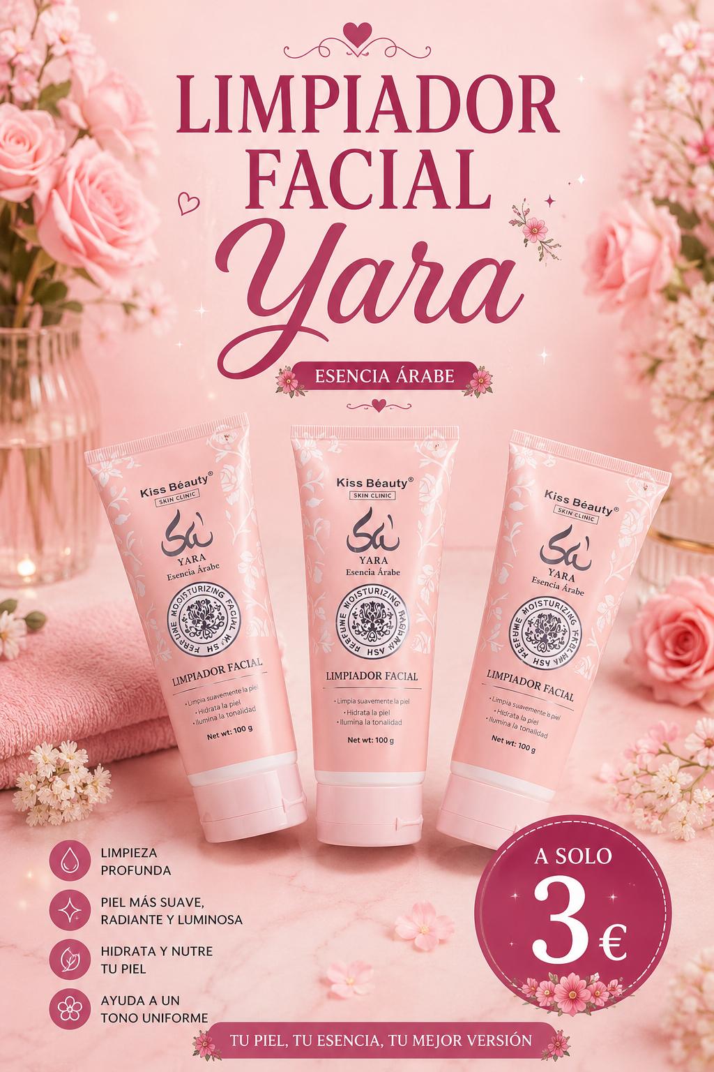Limpiador Facial Yara Esencia Árabe Kiss Beauty 100g