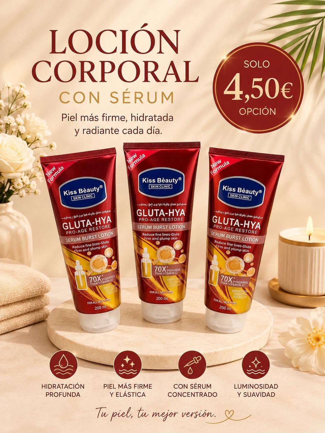 Loción Corporal con Sérum Gluta-Hya