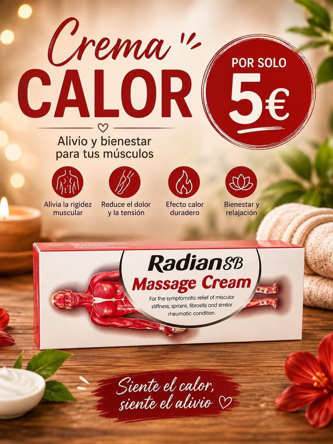 Crema Calor Massage Cream Radian SB